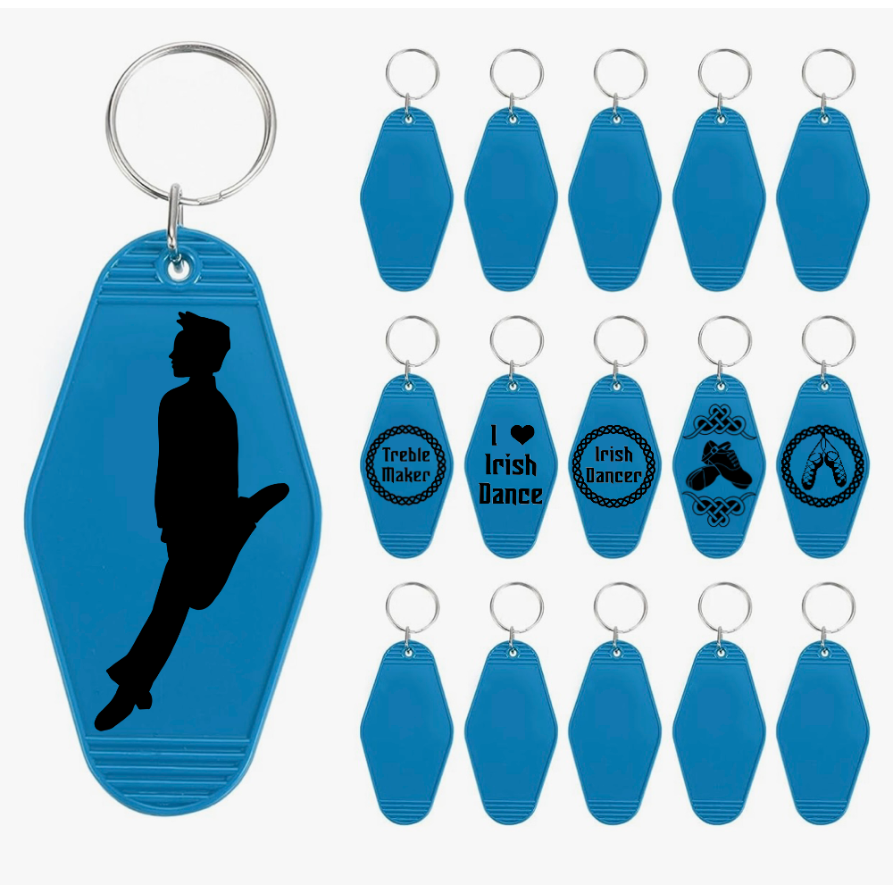 Irish Dance Keychain: Low Leap/ Motel Style