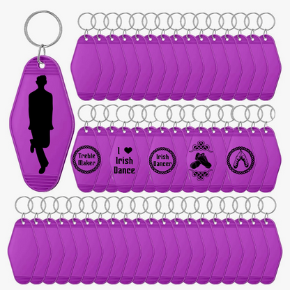 Irish Dance Keychain: Male Silhouette/ Motel Style