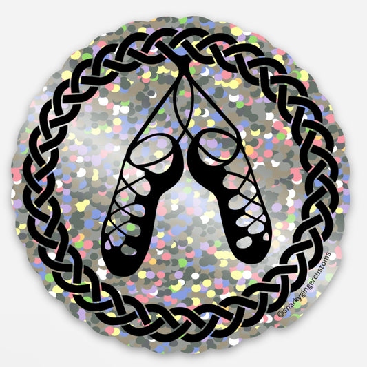 Glitter Dance Shoe Sticker